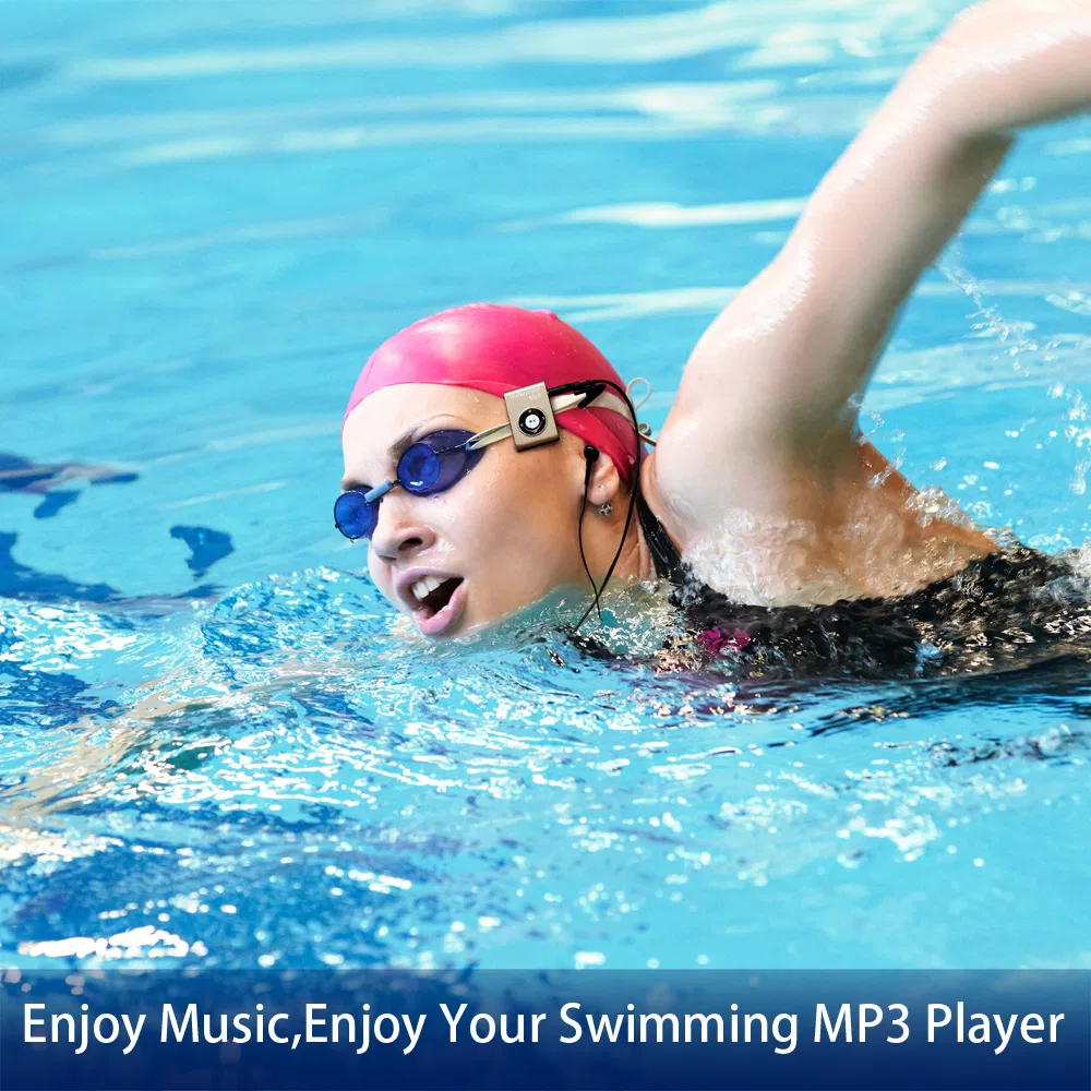 Wasterproof MP3 4G Memory Build in Swimming MP3 Underwater Diving MP3 Player with FM Function