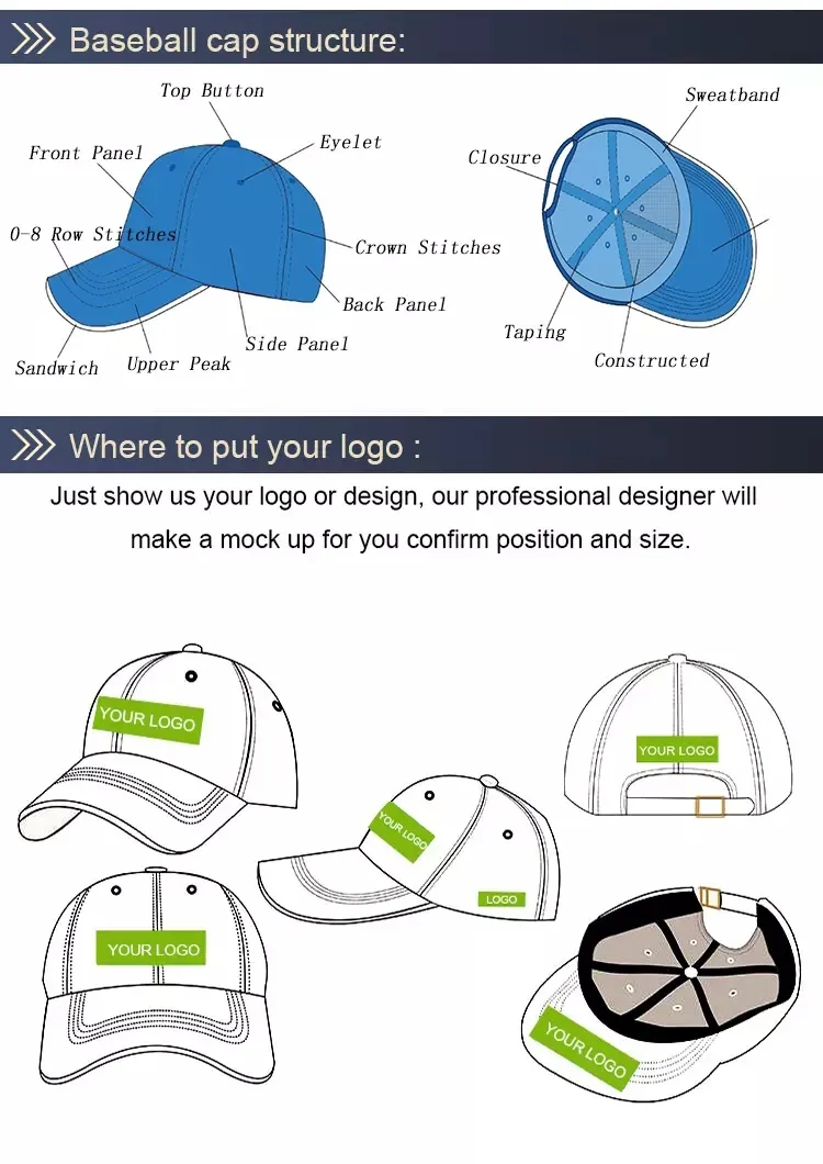 Wholesale Cheap Custom Logo Embroidered Baseball Cap