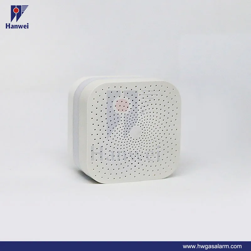 WiFi Smart Combustible Gas Alarm with Self-Examination Button and Ring Warning Light Design