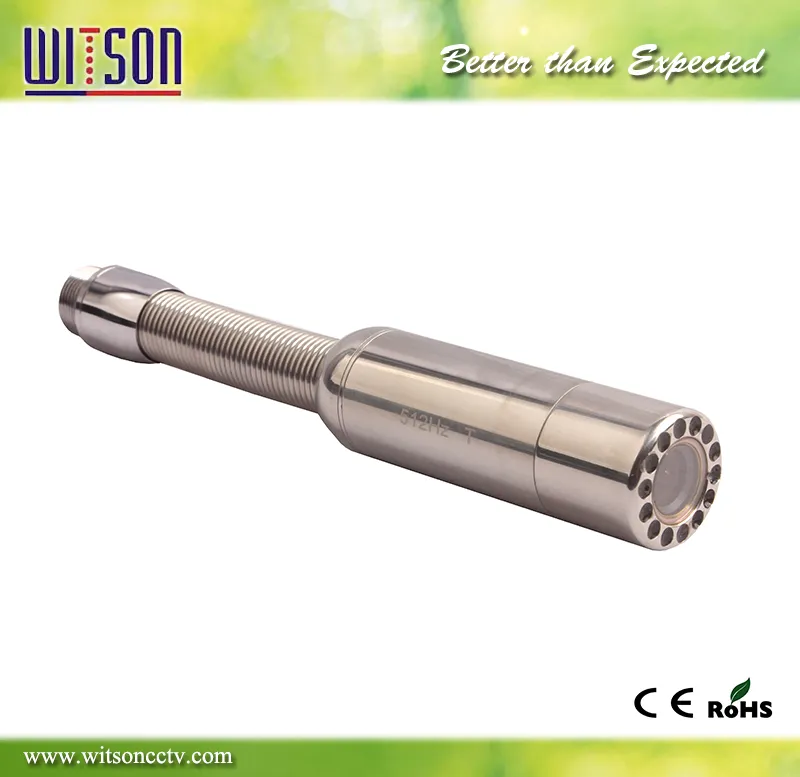 Witson Sewer Pipe Inspection with Push Rod Wheel 20m Fiberglass Cable