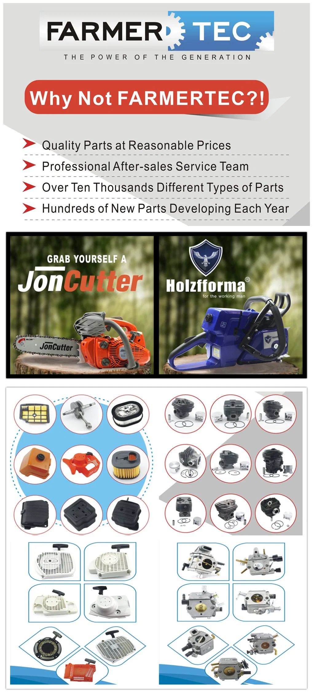 Worm Carrier for Stihl 024 026 Ms240 Ms260 Ms261 Chainsaw