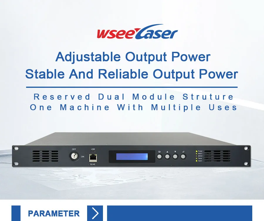 Wsee Ea1500 CATV Erbium Optical Amplifier Dual Power Supply Hfc EDFA with RF in