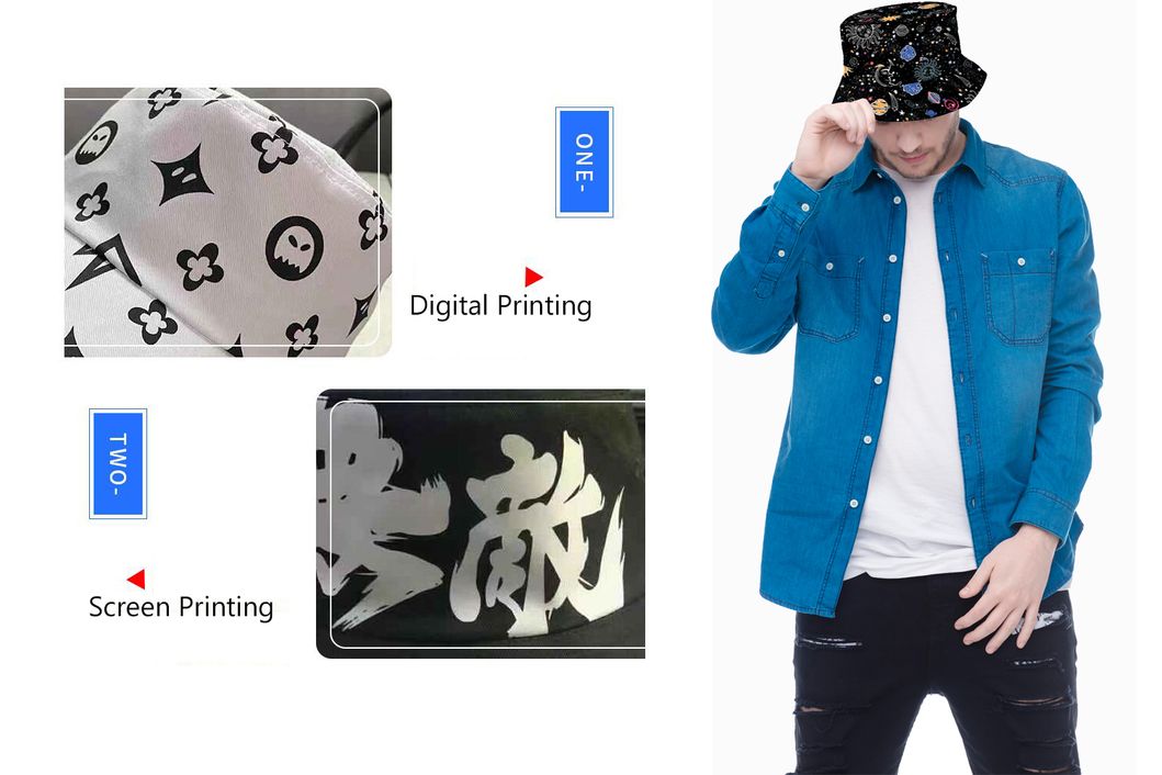 Zohra Custom Bulk 3D Printing Tie-Dye Galaxy Pattern Bucket Hat